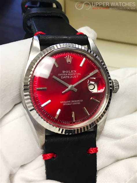 rolex watch with red inside|Rolex red dial watches.